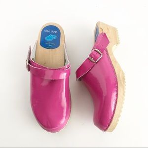 Hot Pink Cape Clog shoes